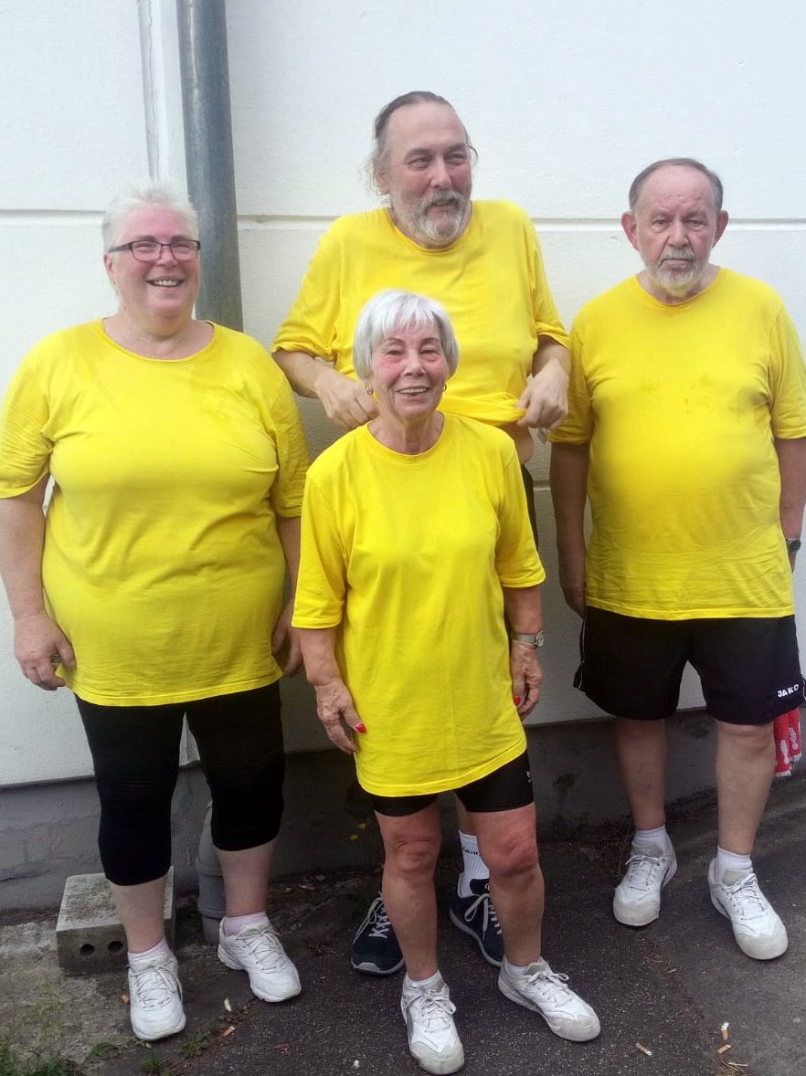 BSG DM Weinheim 4 gelbe Shirts